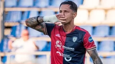 Gianluca Lapadula abrió el marcador en el encuentro entre Cagliari vs Sudtirol / Foto: Twitter