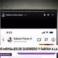 Jefferson Farfán revela chat con Edison Flores tras la victoria en Colombia