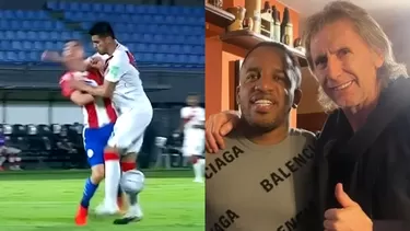 Carlos Zambrano recibió tarjeta amarilla por su accionar.