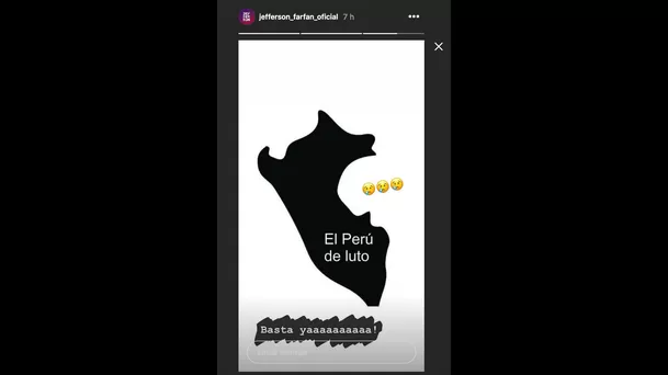 Jefferson Farfán se pronunció a través de Instagram.