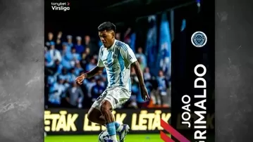 Joao Grimaldo en su mejor momento en el Riga de Letonia