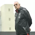 Jorge Fossati y su molestia en la última práctica de la selección