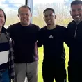 Juan Reynoso visitó a Marcos López en el centro de entrenamiento de  Feyenoord