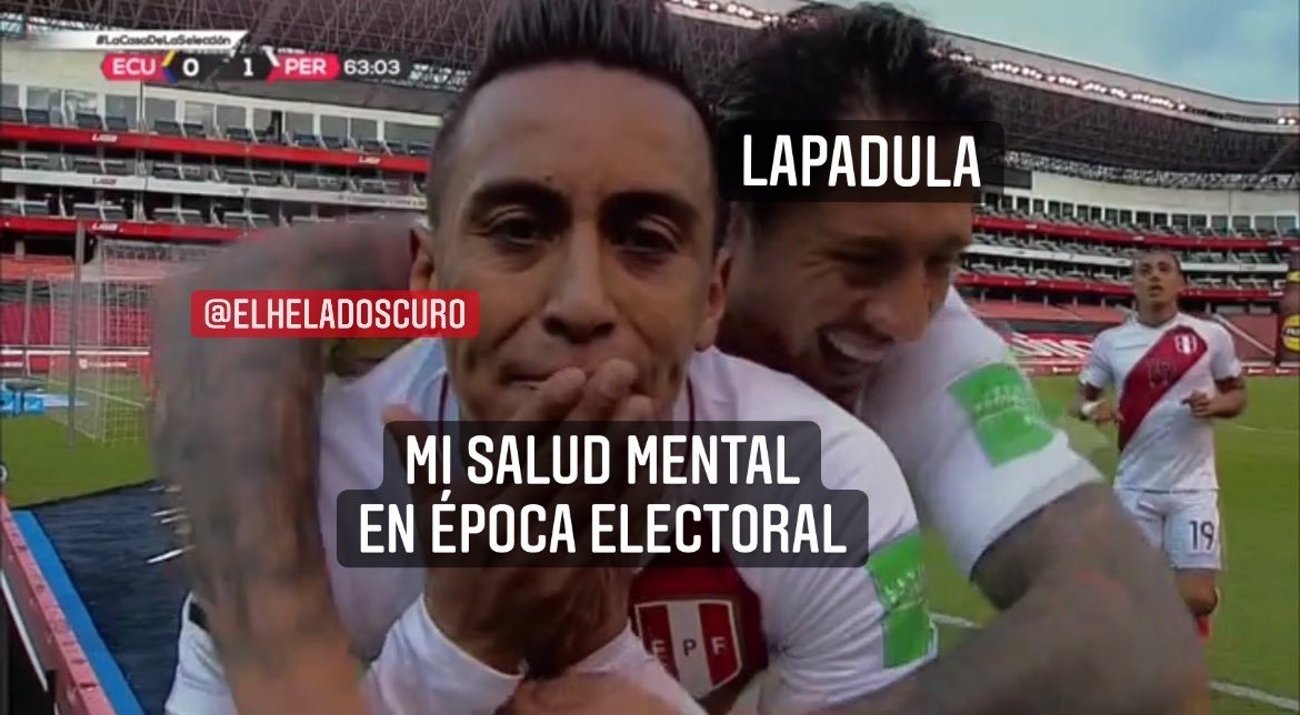 Hinchas celebran con memes el triunfo de la selección peruana en Quito.