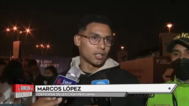 Marcos López llegó a Lima para integrarse a la selección peruana