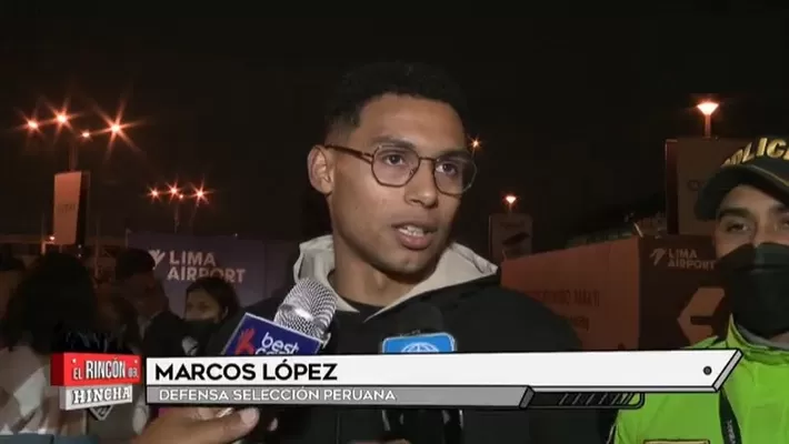 Marcos López llegó a Lima para integrarse a la selección peruana