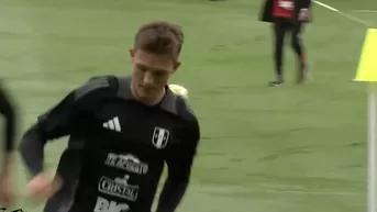 Oliver Sonne se sumó a los entrenamientos de la selección peruana