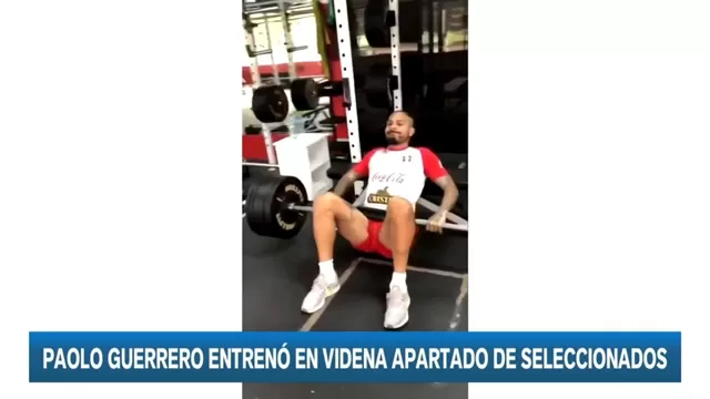 Paolo Guerrero entrenó en Videna apartado de los convocados para el repechaje