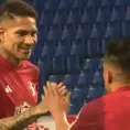 Paolo Guerrero &#39;sufrió&#39; en práctica de Perú y provocó risas