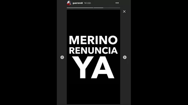 Paolo Guerrero también pidió la renuncia de Manuel Merino.