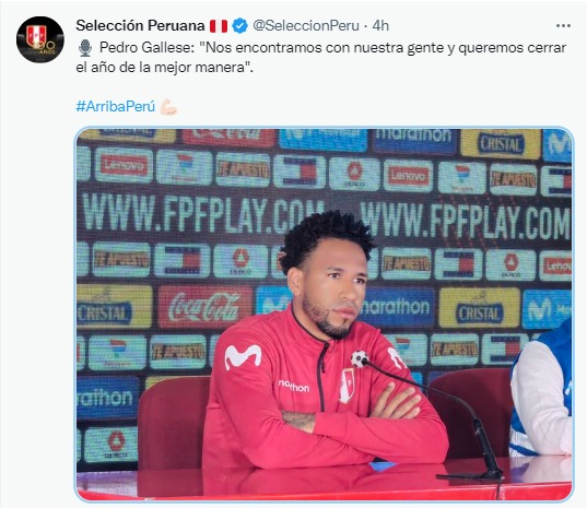 Twitter: Selección Peruana