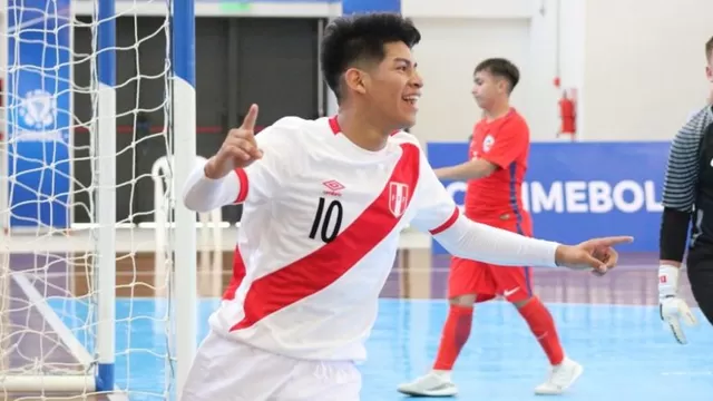 Perú derrotó 12-0 a Chile en Sudamericano Sub 18 de Futsal en Paraguay