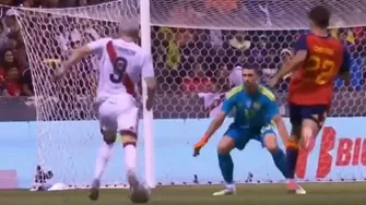 Adrián Ugarriza perdió el 2-0 en el Perú vs. España. (Video: América TV)