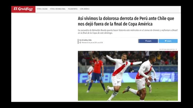 Perú goleó 3-0 a Chile en la Copa América y así reaccionó la prensa mapochina-foto-6