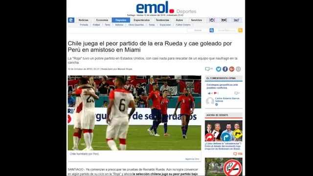Per&amp;uacute; vs. Chile: esto dijo la prensa.-foto-2