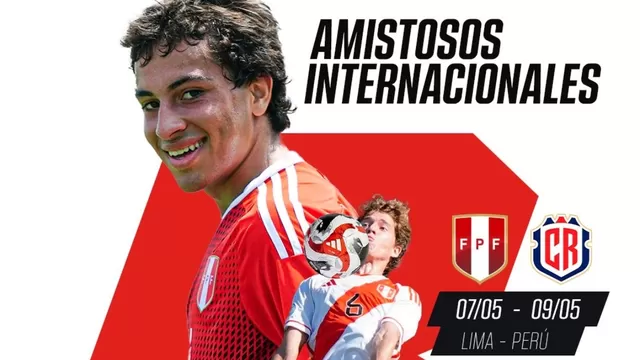 Perú jugará dos amistosos ante Costa Rica con miras al Premundial Sub-20