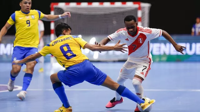 Perú perdió 15-0 ante Brasil en el Sudamericano Sub-20 de Futsal