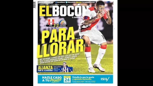 Las portadas de la derrota de la selecci&amp;oacute;n peruana.-foto-3