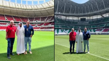 Una pequeña delegación peruana viajó a Doha para el sorteo del Mundial y afinar detalles para el partido del repechaje. | Foto: Selección peruana.