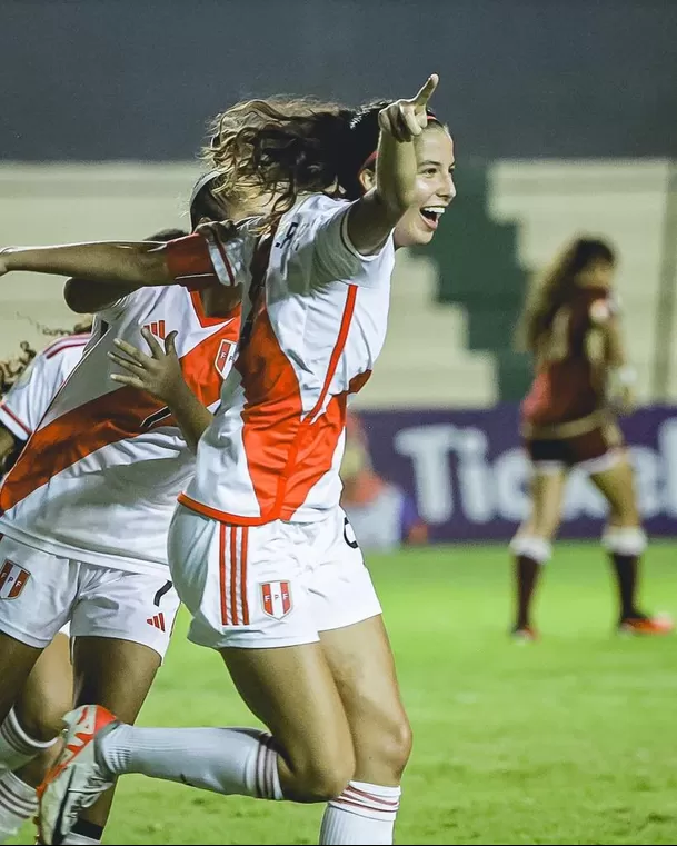 Isabella Kaemmerer le dio el triunfo a Perú. | Fuente: @SeleccionPeru