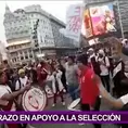 Perú vs. Argentina: Hinchada bicolor realizó banderazo en Buenos Aires