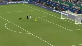 Martínez marcó el 2-0 ante Perú / Foto y Video: América Deportes