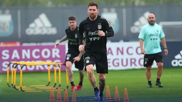 Perú vs. Argentina: Lionel Messi se divierte así en las prácticas albicelestes previo al duelo