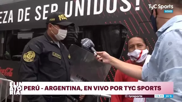 Perú vs. Argentina: PNP retiró al Hincha Israelita del hotel de la Bicolor