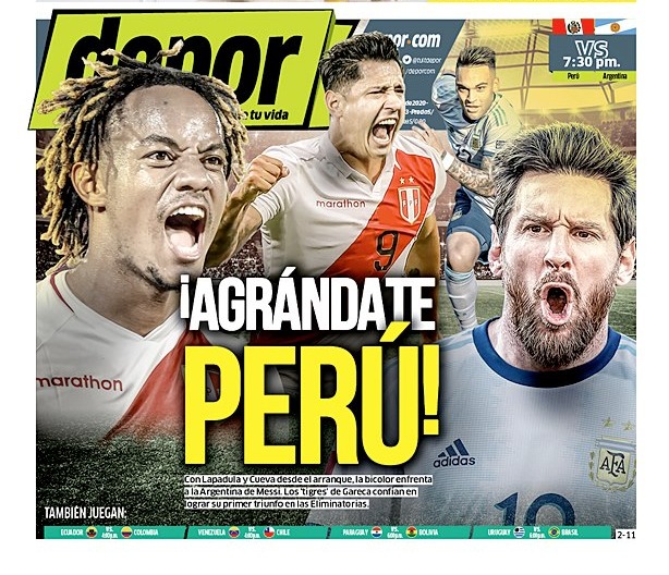 Perú y Argentina se enfrentan este miércoles en Lima, por la fecha 4 de las Eliminatorias.
