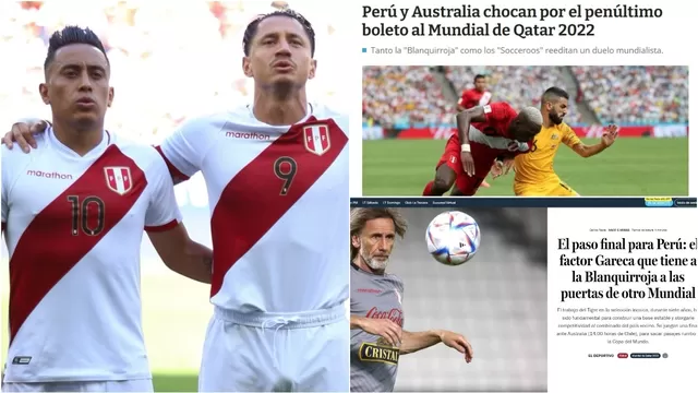 Perú vs. Australia: Así informan en Chile sobre el repechaje mundialista