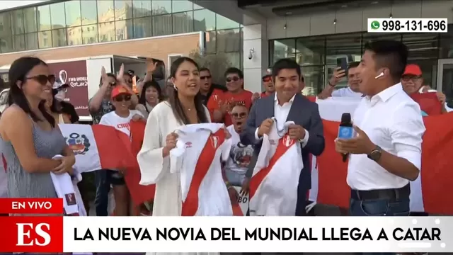 Perú vs. Australia: Novia llega a Doha para ser la cábala de Ricardo Gareca