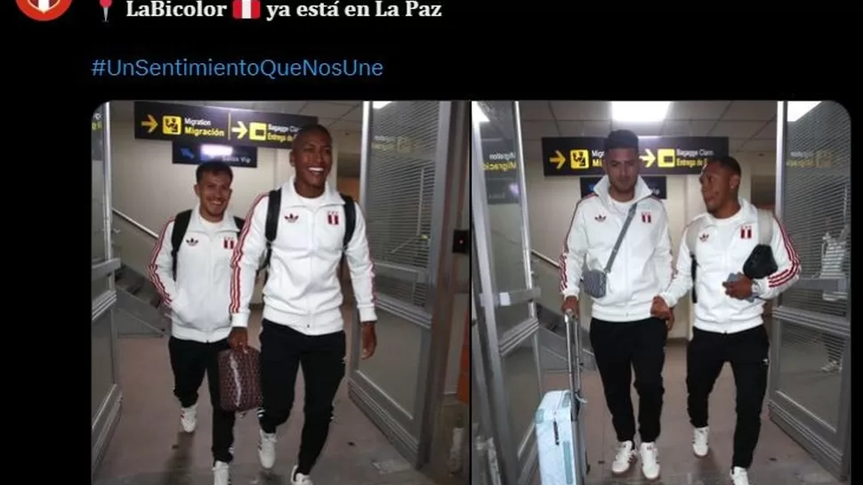 La selección peruana ya está en La Paz. | Foto: Selección peruana.