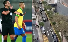Perú vs. Brasil:  Julio Bascuñán recibió impresionante resguardo policial rumbo al aeropuerto - Noticias de julio-andrade