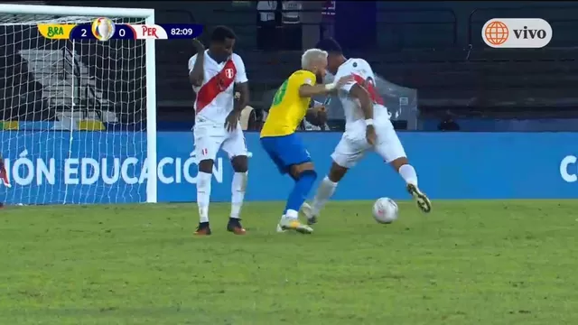 Perú vs. Brasil: Neymar dejó en ridículo a Tapia, Ramos y Corzo 