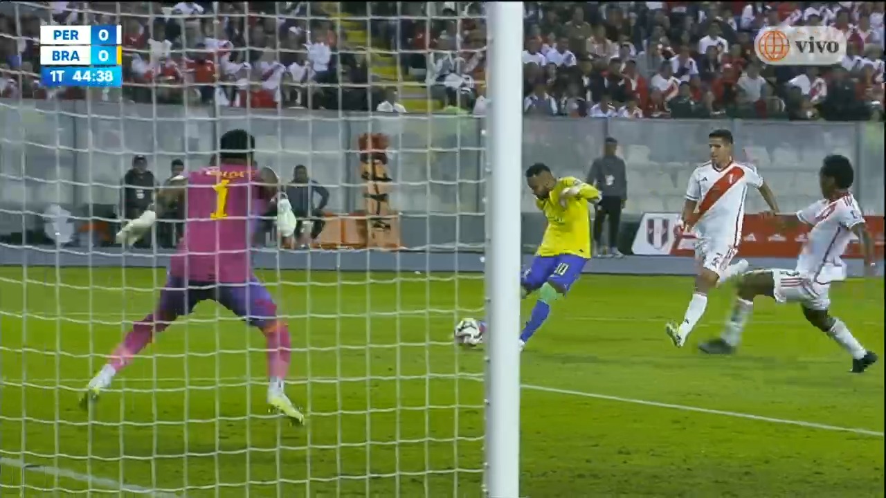 Pedro Gallese ahogó el gol de Neymar. | Foto: América TV.
