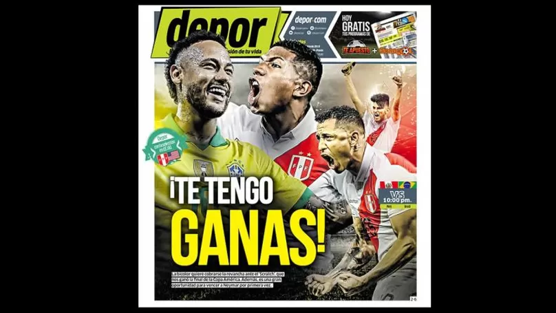Perú vs. Brasil: portadas de diarios deportivos calientan el encuentro |  America deportes