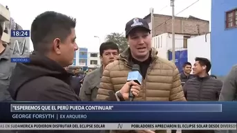 Perú vs. Chile: George Forsyth habló en la antesala sobre el 'Clásico del Pacífico'