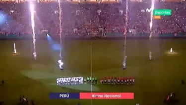 Per&amp;uacute; y Chile jugaron en el Hard Rock Stadium. | Foto: Captura de Movistar Deportes.