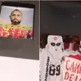 Perú vs. Chile: Llevan &#39;ataúd&#39; con el rostro de Arturo Vidal al hotel de la Roja