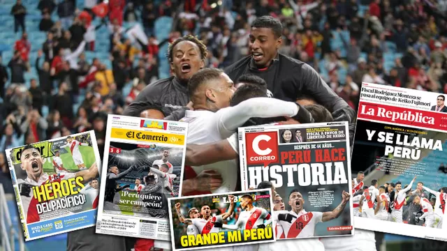 Perú vs Chile: las portadas de los diarios tras la clasificación a la final