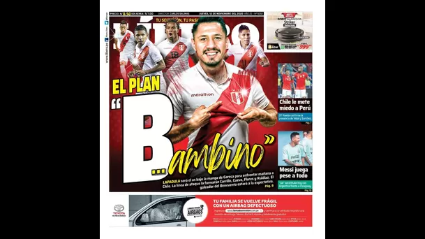 Perú visita este viernes a Chile en Santiago por las Eliminatorias a Qatar 2022.