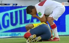 Perú vs Colombia: Aldo Corzo le dijo de todo a James Rodríguez por fingir penal - Noticias de diego-forlan