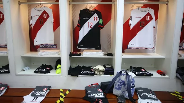 Perú vs. Colombia: Así luce el vestuario de la Bicolor en el Estadio Nacional