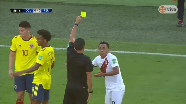 Perú vs. Colombia: Christian Cueva quedó suspendido para el partido con Ecuador
