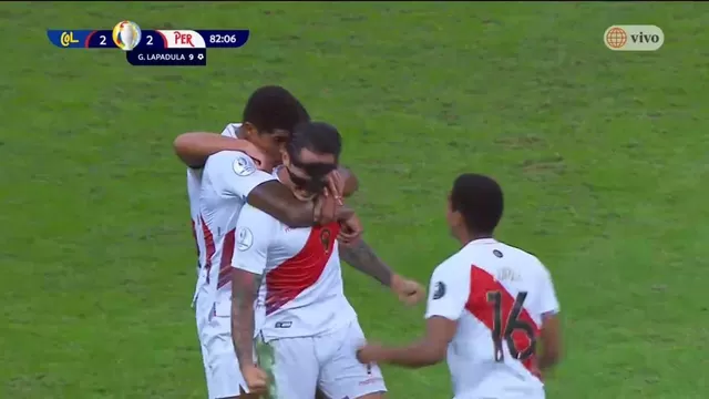 Perú vs. Colombia: Lapadula colocó el 2-2 de cabeza para la &#39;Blanquirroja&#39;