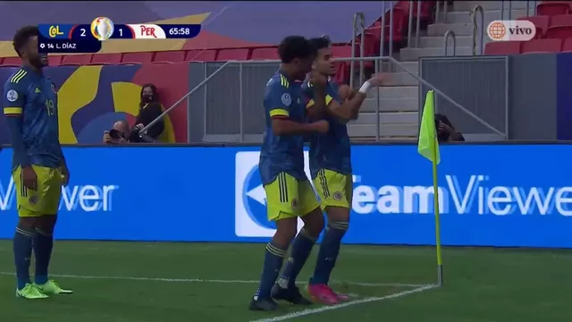 Perú vs. Colombia: Luis Fernando Díaz puso el 2-1 para los &#39;cafeteros&#39;
