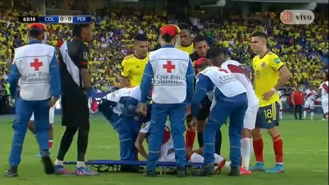 Perú vs. Colombia: Marcos López se retiró lesionado del partido 