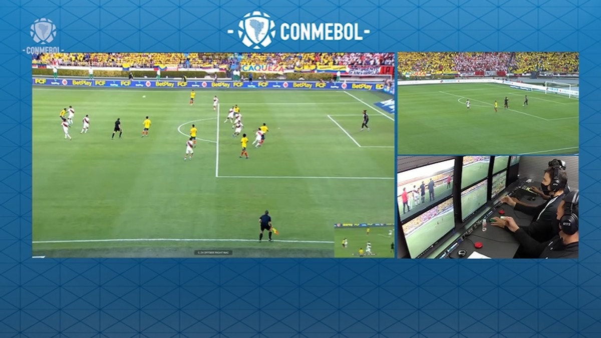 Aquí la acción del central colombiano. | Video: Conmebol