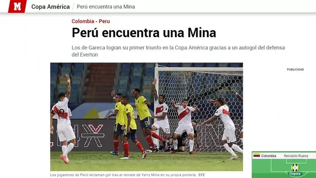 Perú vs. Colombia: La reacción de la prensa mundial tras el triunfo de la Bicolor en Copa América