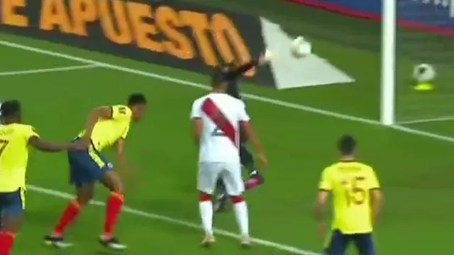 Perú vs. Colombia: Yerry Mina marcó el 1-0 para el cuadro &#39;cafetero&#39; tras error de Gallese